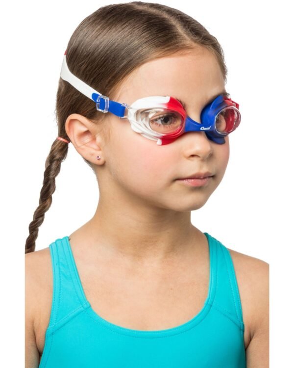 Gafas de Natación Cressi Seahorse Azul/Blanco/Rojo | Seguras y Cómodas para Niños de 4 a 8 Años - Image 5
